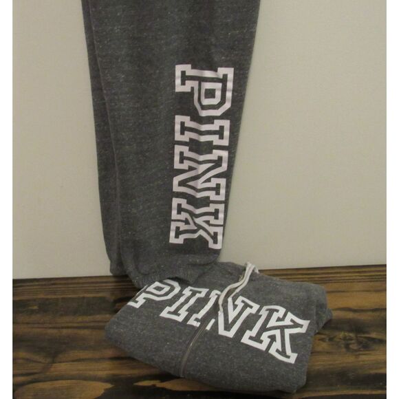 VS PINK Classic Dark Gray Full-Zip Set 2018 Collection - Picture 7 of 8